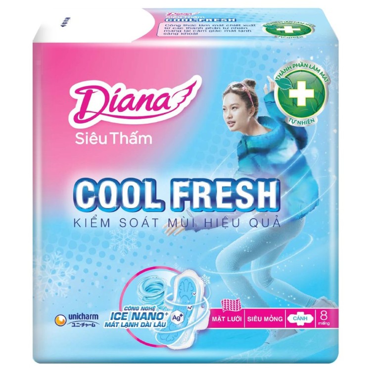 Diana Si&ecirc;u Thấm Cool Fresh Si&ecirc;u Mỏng (C&aacute;nh)
